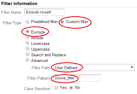 Exclude visits by cookie custom value
